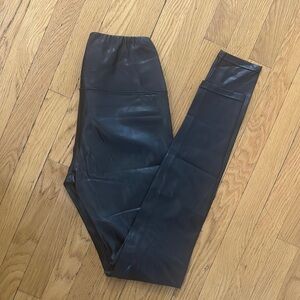 Wilfred Free Black Faux Leather Leggings